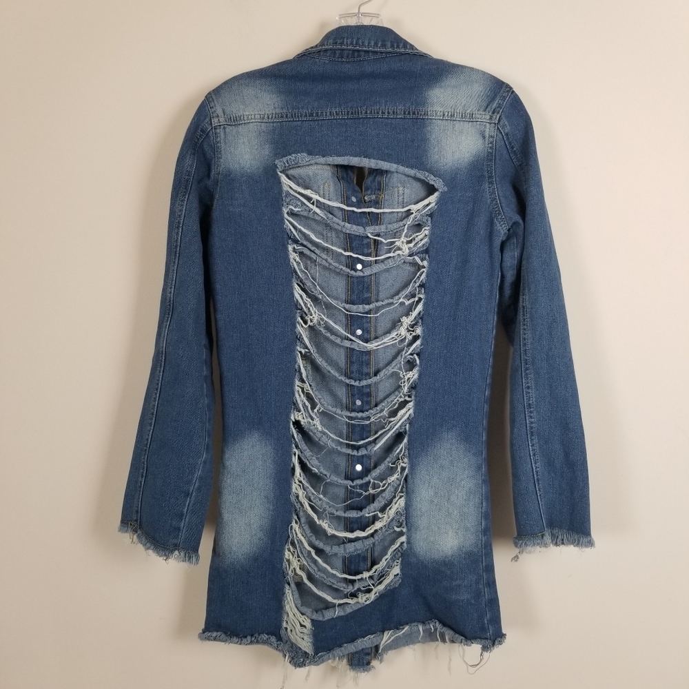 Jeans Brand Denim Shirt Jacket M Bust 31 - Picture 5 of 6